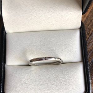 Diamond and Platinum Band, Size 6.5